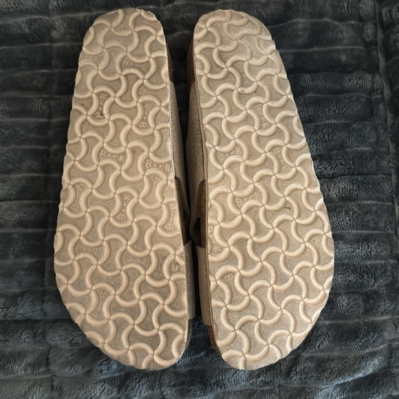 Birkenstock Siena Big Buckle Washed Metallic Rose Leather Sandals 42 - Picture 3 of 4